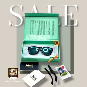 Bini Optics sunglasses men polarized Unvarnished Frames 5"